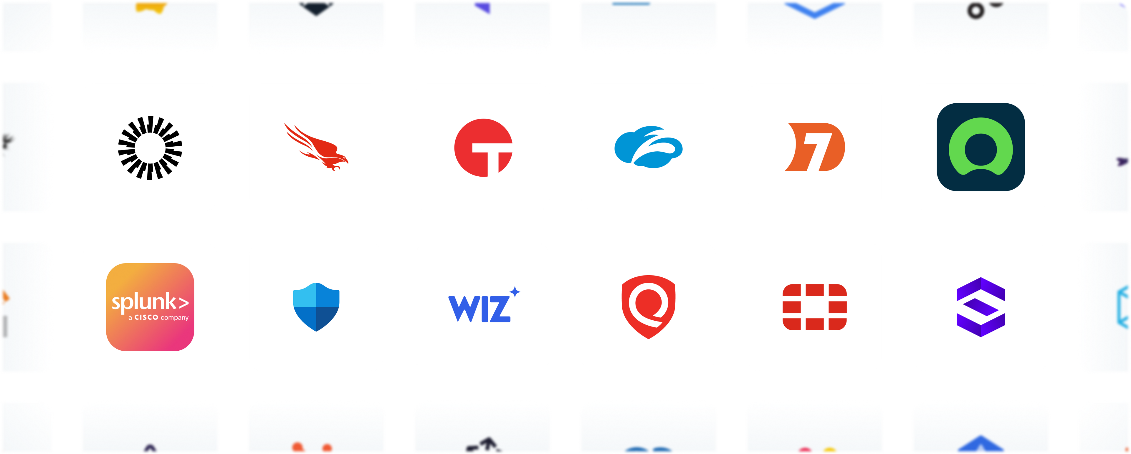 Image displaying all the sales apps Squid supports, including Salesforce, Hubspot, and more