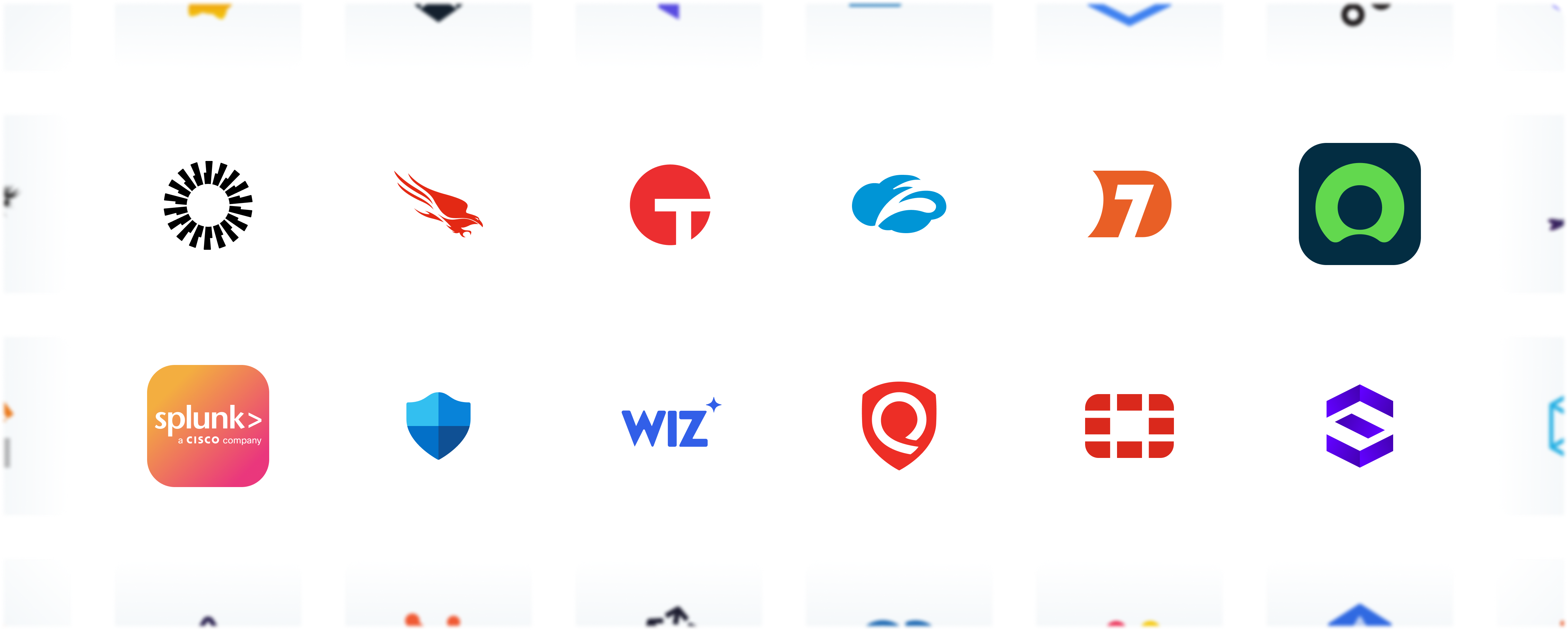 Image displaying all the sales apps Squid supports, including Salesforce, Hubspot, and more